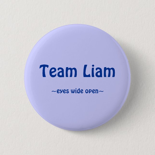 Team Liam 6 Cm Round Badge (Front)