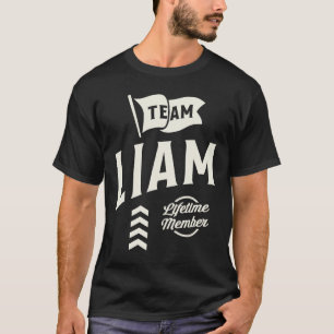 Team Liam Lifetime Member Personalised Name Liam T-Shirt