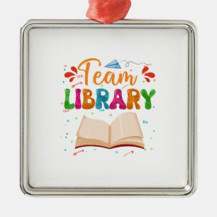Team Library Metal Tree Decoration