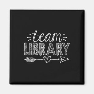 Team Library Tee Teacher Student Ck To School  Magnet