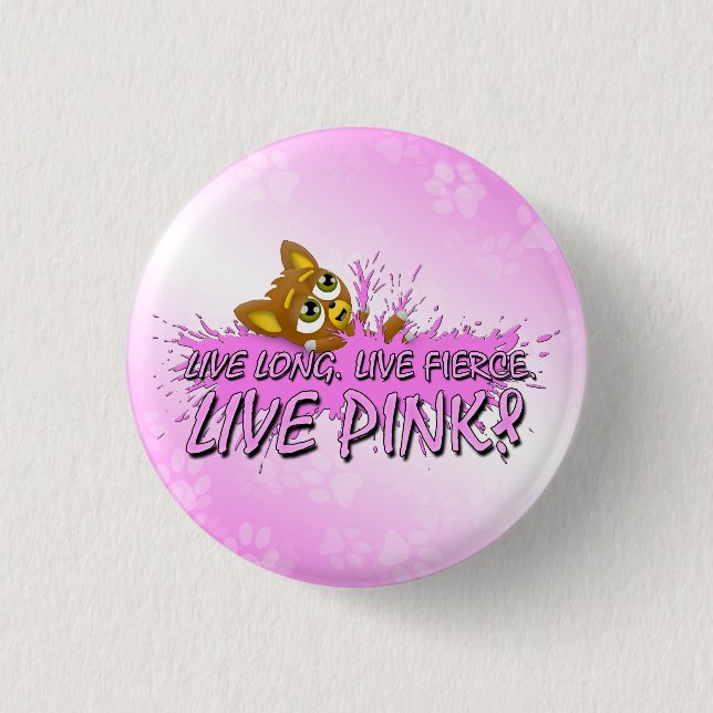 Team Live Pink! 2011 Button (Front)