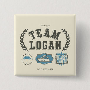 Team Logan Gilmore Girls Design 15 Cm Square Badge