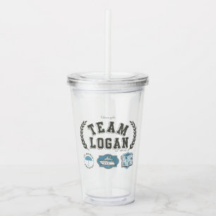 Team Logan Gilmore Girls Design Acrylic Tumbler