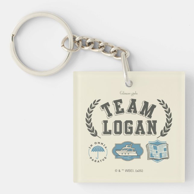 Team Logan Gilmore Girls Design Key Ring (Front)