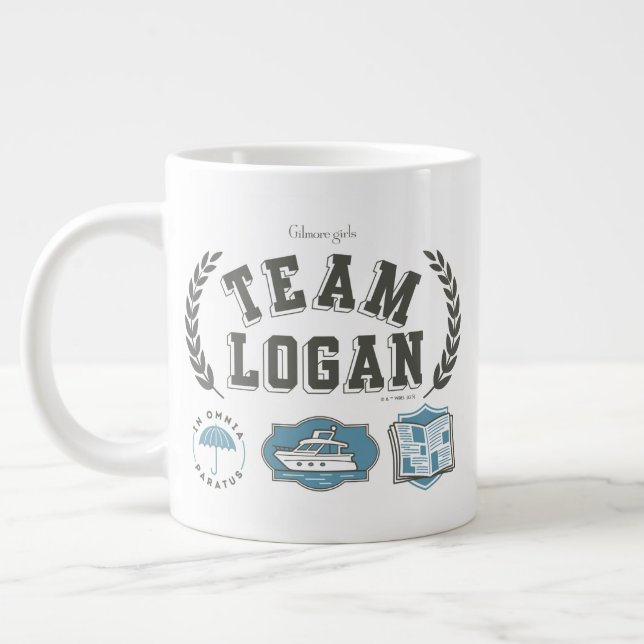 Team Logan Gilmore Girls Design Large Coffee Mug (Left)