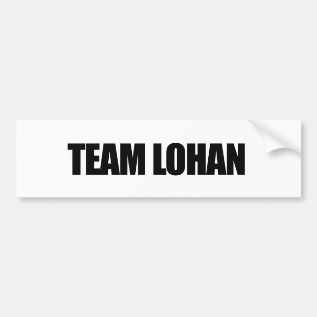 Team Lohan Bumpersticker Bumper Sticker (Front)