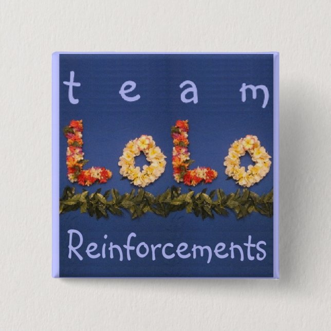 team lolo reinforcements 15 cm square badge (Front)