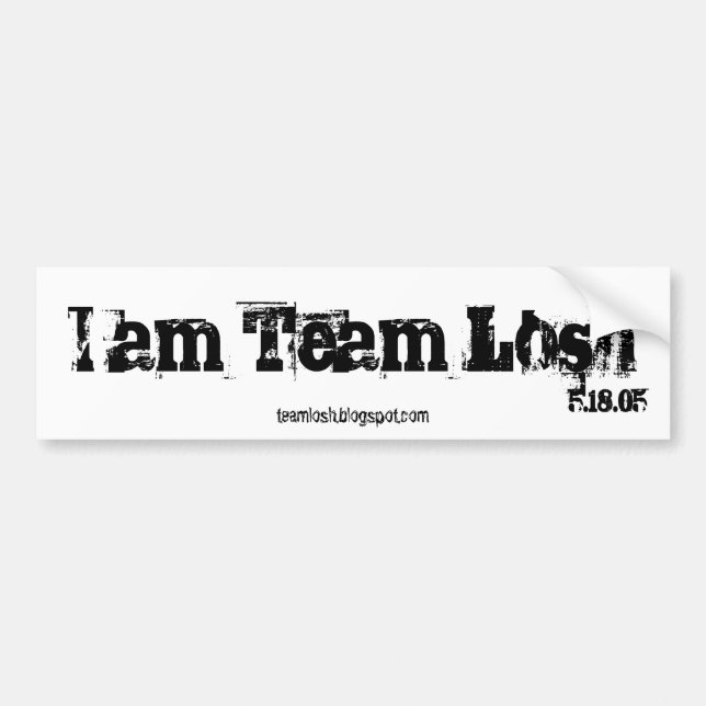 Team Losh Bumpersticker Bumper Sticker (Front)