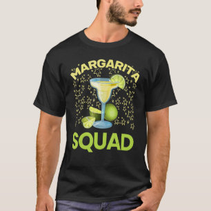 Team Margarita Glass Lime Juice Margarita Squad Pa T-Shirt