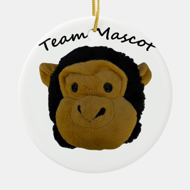 Team Mascot Ceramic Tree Decoration (Front)