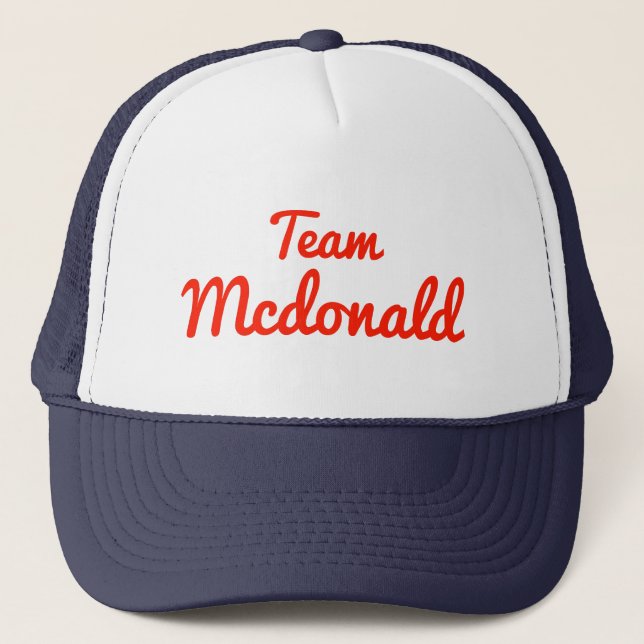 Team Mcdonald Trucker Hat (Front)
