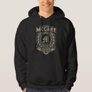 Team MCGHEE Lifetime Member Surname MCGHEE Family Hoodie