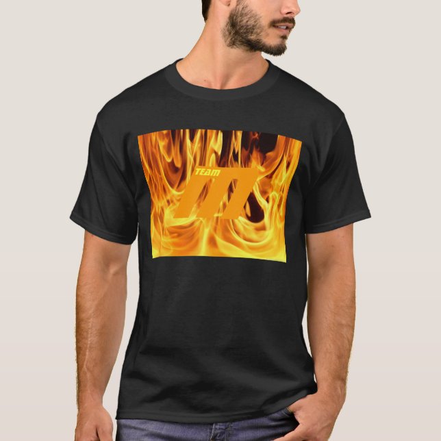 Team McLlarky Fire T-Shirt (Orange "M") (Front)