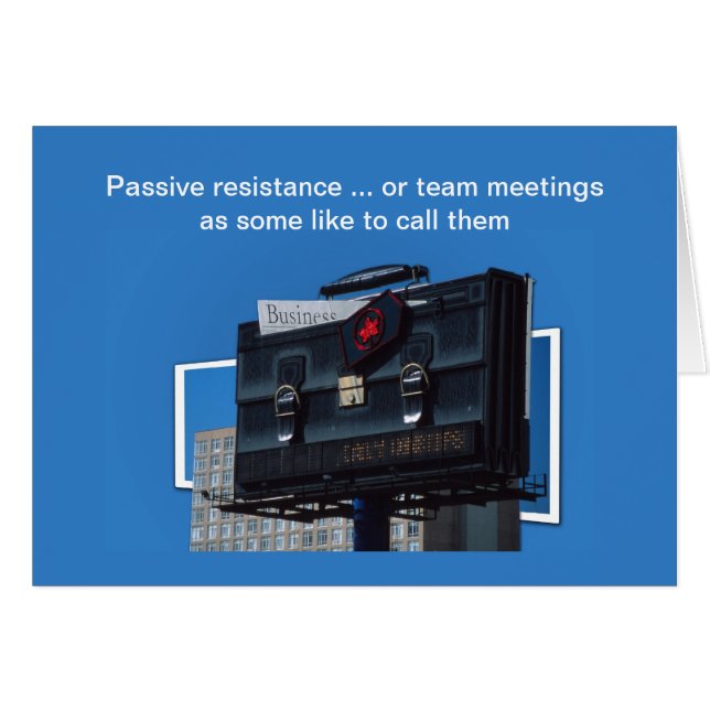 Team meetings card (Front Horizontal)
