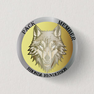 Team Member Award, "Pack Member" 3 Cm Round Badge