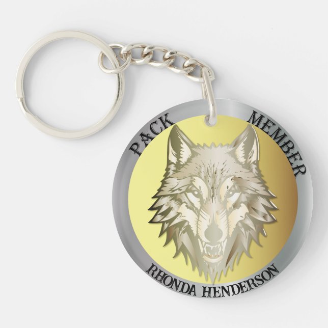 Team Member Award, "Pack Member" Key Ring (Front)