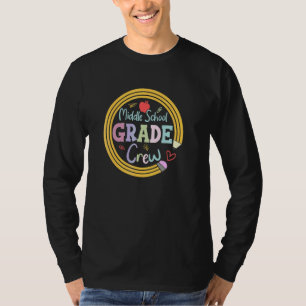 Team Middle School Crew Back To School Kids Teache T-Shirt