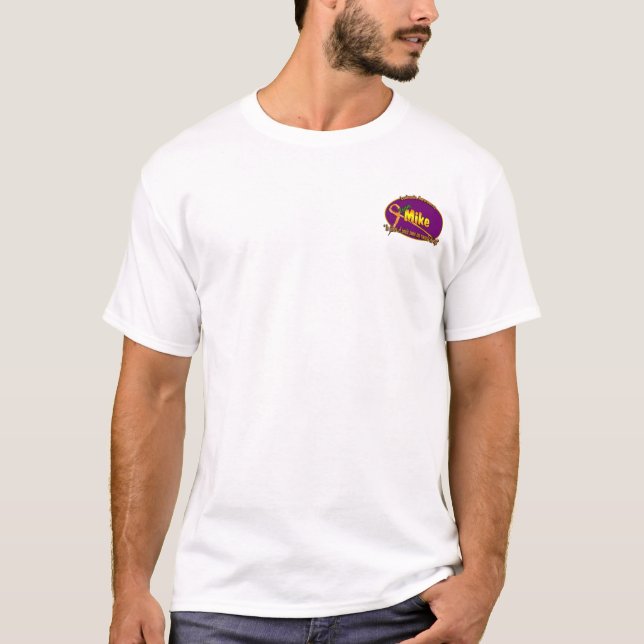 Team Mike Logo Purple Oval T-Shirt (Front)