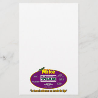 Team Mike stationery