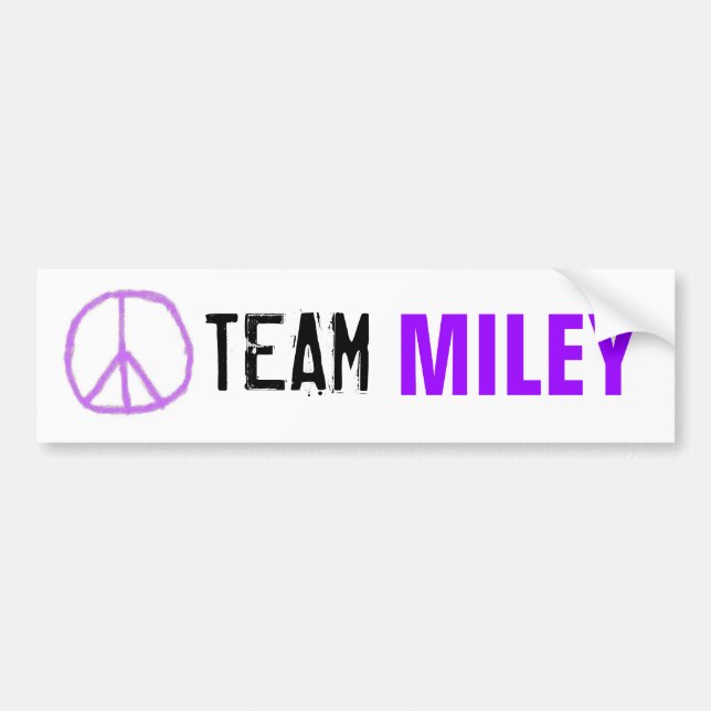 Team Miley Bumper Sticker (Front)