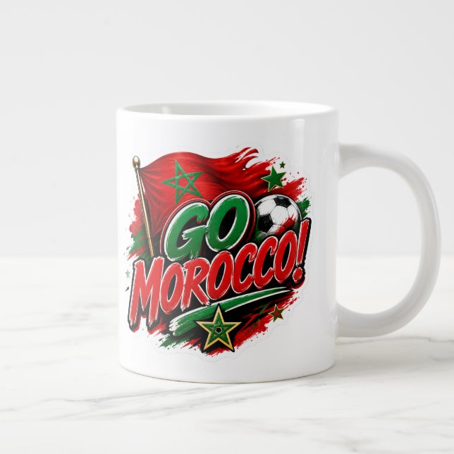 Team Morocco I GO MOROCCCO Soccer Fan Mug  (Right)
