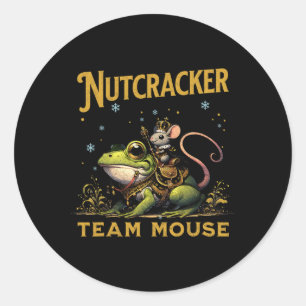 Team Mouse King Nutcracker Riding Frog Llet Dance Classic Round Sticker