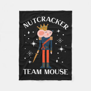 Team Mouse Nutcracker Christmas Dance Fun Soldier Fleece Blanket