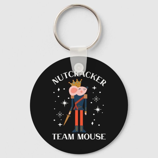 Team Mouse Nutcracker Christmas Dance Fun Soldier  Key Ring (Front)
