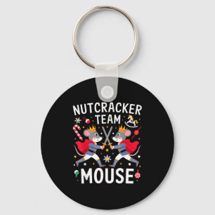 Team Mouse Nutcracker Shirt Christmas Dance Funny Key Ring