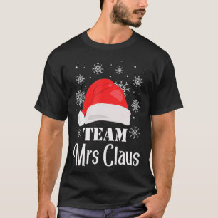 Team Mrs Claus Christmas Squad Family Matching Paj T-Shirt