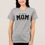 Team mum cute simple personalised black Tri-Blend shirt<br><div class="desc">Designed to coordinate with the Lea Delaveris Design tailgate baby shower collection, this team mum shirt is a perfect gift for a new mum or mum to be. Also great to wear to the baby shower, this sporty t-shirt design features a "team name" in black script, along with a bold...</div>