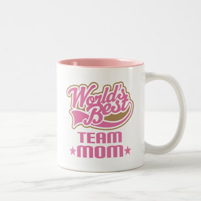 Team Mum Gift Two-Tone Coffee Mug (Right)