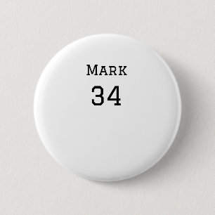 team name add player name date sports men 6 cm round badge