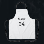 team name add player name date sports men  apron<br><div class="desc">design</div>