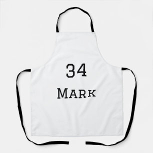 team name add player name date sports men apron