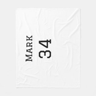 team name add player name date sports men fleece blanket