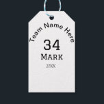 team name add player name date sports men  gift tags<br><div class="desc">design</div>