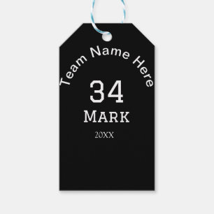 team name add player name date sports men gift tags
