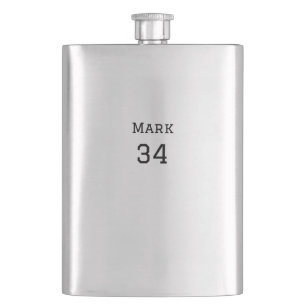 team name add player name date sports men hip flask