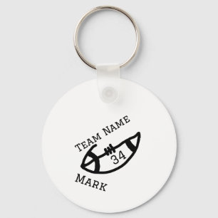 team name add player name date sports men key ring