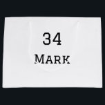 team name add player name date sports men  large gift bag<br><div class="desc">design</div>