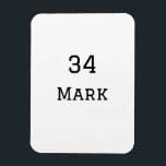 team name add player name date sports men  magnet<br><div class="desc">design</div>