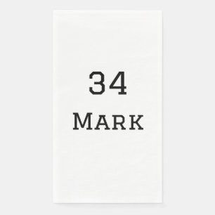 team name add player name date sports men napkin