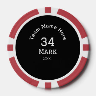 team name add player name date sports men poker chips