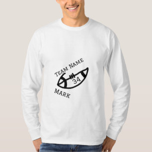 team name add player name date sports men  T-Shirt