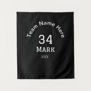 team name add player name date sports men tapestry