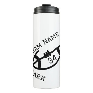team name add player name date sports men  thermal tumbler