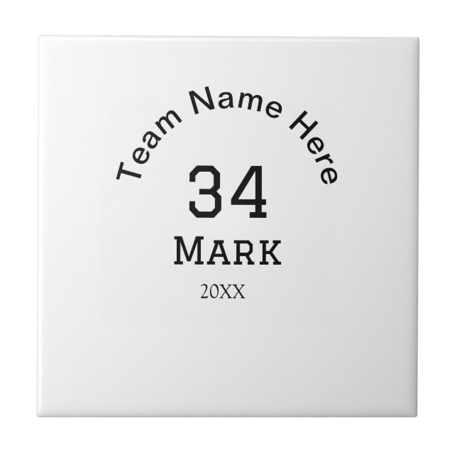 team name add player name date sports men  tile (Front)