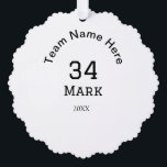 team name add player name date sports men  tree decoration card<br><div class="desc">design</div>