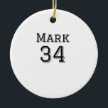 team name add player name date sports men vintage  ceramic tree decoration<br><div class="desc">design</div>